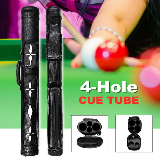 Details about   Billiards Hard Tube Pool Cue Stick Carrying Case Canister 2 Holes Cover New